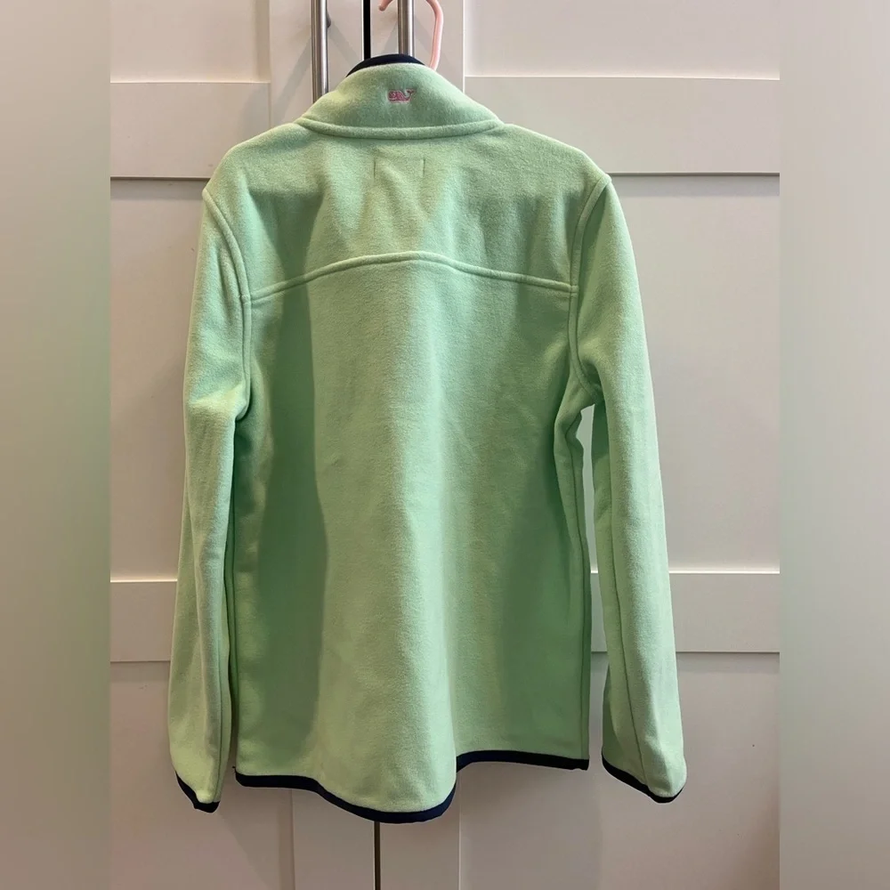 Vineyard Vines Bright Green Quarter Zip Fleece
